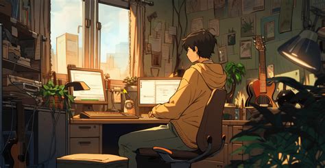 Anime Lofi Wallpapers K Hd Anime Lofi Backgrounds On Wallpaperbat