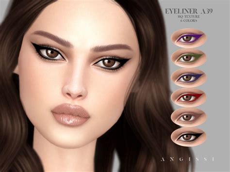 Yin Yang Tattoos Glossier Lipstick Eyeliner Eyeshadow Sims 4 Cc