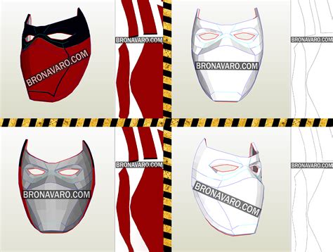 Red Hood Pepakura Red Hood Costume Red Hood Cosplay Red Hood Helmet