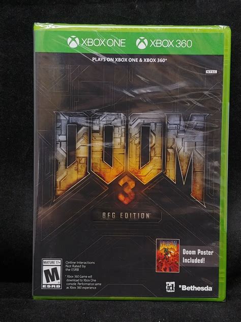 Doom 3 BFG Edition (Xbox 360 / Plays on Xbox One) BRAND NEW / Region ...