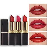 Amazon Evpct Pcs Lip Liner And Lipstick Set Kit Dnm Chestnut Nude Dark Red Matte Matt