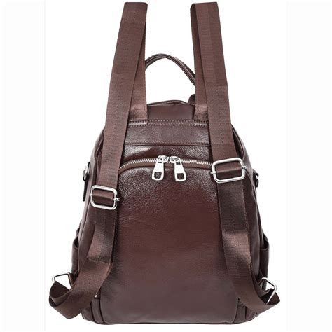Womens Real Leather Casual Backpack Brown | House of Leather