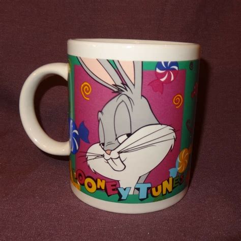 Looney Tunes Bug Bunny Coffee Mug Oz Cup Warner Bros Cartoon