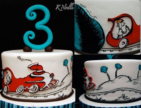 Dr Seuss Theme Train Cake By K Noelle Cakes Train Cake How To Make