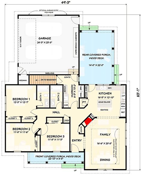 Simple 3 Bedroom House Plans Open Floor Plan | Floor Roma