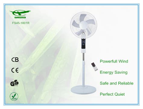 Flypon Fs R Inch Solar Stand Fan With Light Remote Control