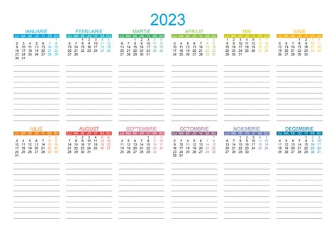 Calendarul 2023 Calendarul Su Calendare Romanesti Imprimabile Gratuite