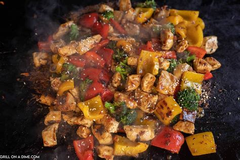 Blackstone Chicken Stir Fry Grillonadime