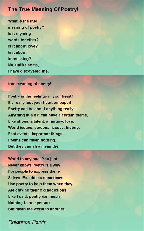 🏷️ Poetry explained. Great poetry explained. 2022-10-24