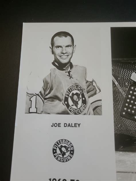 1969 70 Joe Daley Photo Pittsburgh Penguins Goalie Legend Nhl Hockey