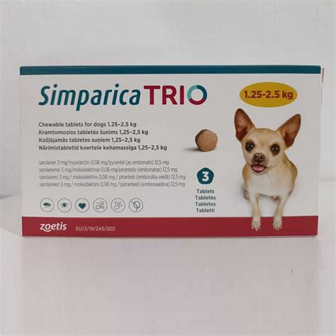 Simparica Trio Chewable Tablets for Dogs 3pk | Unitedpetworld.Com