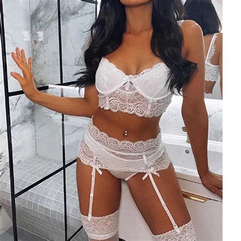 Aayomet Lingerie For Women Lingerie Set For Women Naughty 3 PC Lace