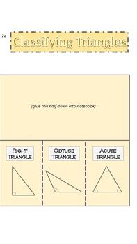 Classifying Triangles Foldable Notes By Alexandra Shunk Tpt