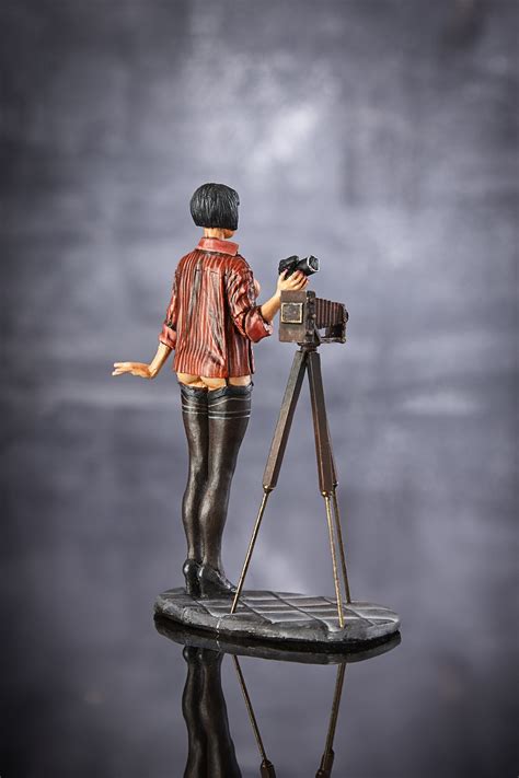 Resin Kit Model Naked Figure Girl Photographer 75mm Toy Fully Etsy