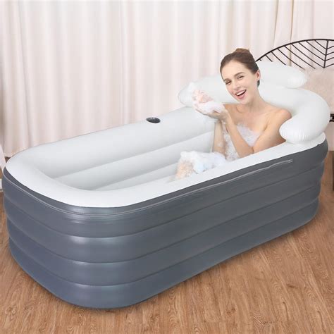 Amazon Portable Inflatable Bathtub Adult With Zip Cover In