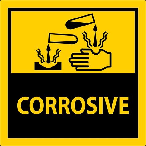 Label Corrosive Sign On White Background 25731956 Vector Art at Vecteezy