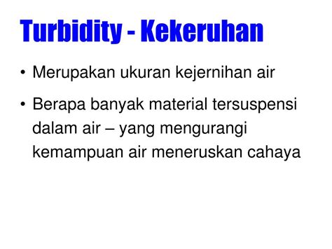 PPT Suhu Turbidity Konduktivitas PowerPoint Presentation Free