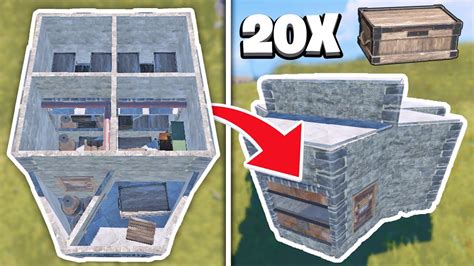 How To Build A Simple X Solo Chad Starter Base Design Rust Youtube