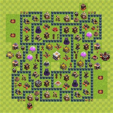 Melhor Layout De Defesa Cv11 Coc Clash Of Clans Centro De Vila 11 1 Coc Clash Of Clans