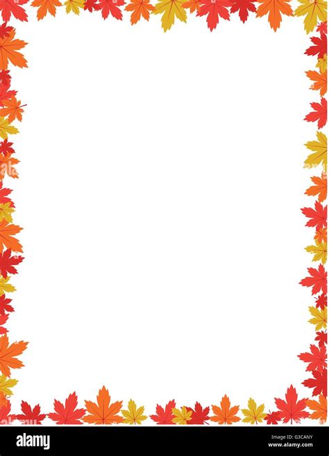 Autumn border design vector illustration Stock Vector Image & Art - Alamy