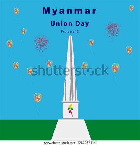 Union Day Myanmar Stock Vector (Royalty Free) 1283239114