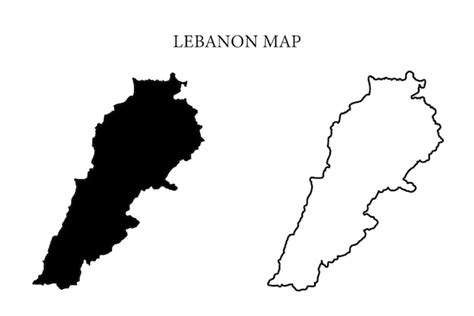 Premium Vector Lebanon Region Country Map Vector