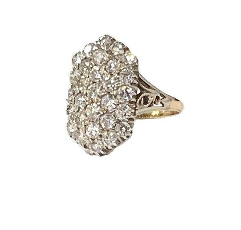 Vintage Diamond Cluster Ring