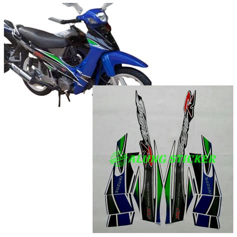 Stiker Striping Lis Les Body Motor Suzuki Shogun R Tahun Warna