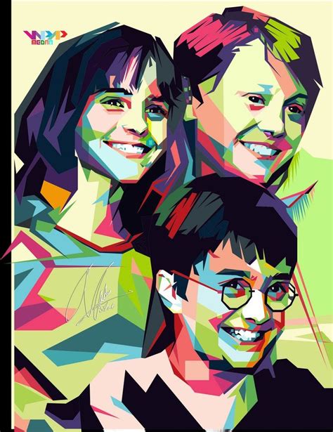 Two Women And One Man With Glasses Are Depicted In This Pop Art Style