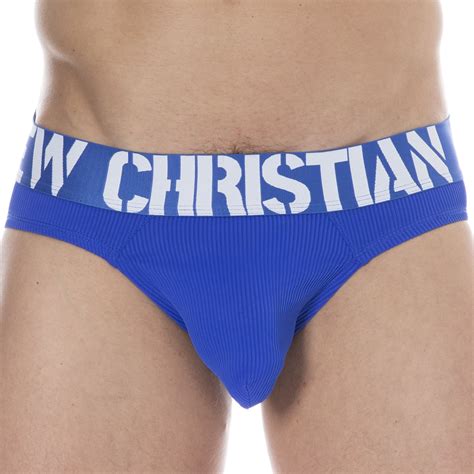 Andrew Christian Slip Almost Naked Power Rib Bleu Roi Inderwear