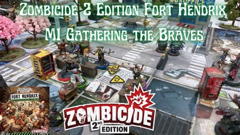 Cmon Games Zombicide 2 Edition Fort Hendrix Playthrough M1 Gathering