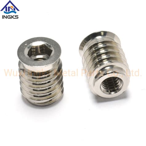 Ingks Supply Customized Rod Alloy Thread Insert Hex Socket Head Wood