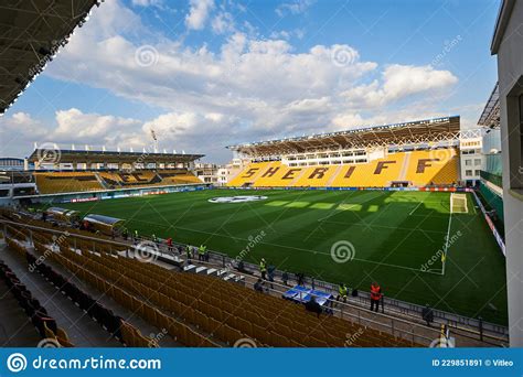 The Football Match Of UEFA Champions League FC Sheriff Tiraspol Vs FC