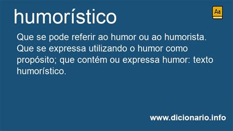 O Que Significa Humorístico