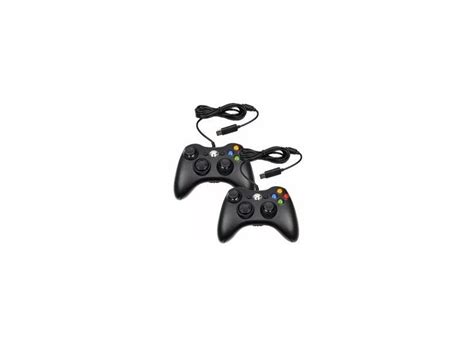 Kit 2 Controle Xbox 360 Computador Pc Fio Joystick Feir O