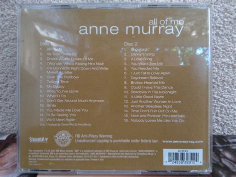 Cd Anne Murray All Of Me Other Great Releases From Anne Murray