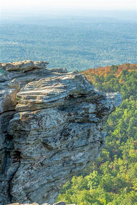 View From Peak Of Hanging Rock State Park North Carolina Usa Stock