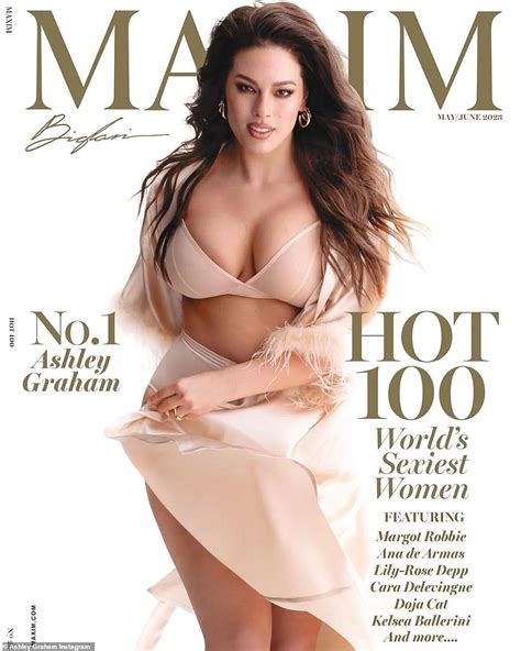 Ashley Graham A MAXIM Cover Girl The Model 35 Lands On The Front Of