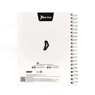 Cuaderno Argollado Profesional Cuadro Grande Polycover Norma Blanco