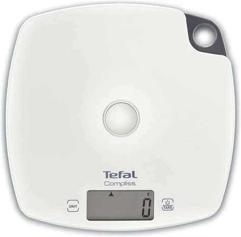 TEFAL BC1000V1 Compliss keukenweegschaal, 5 kg / 1 g schaal, Groot ...