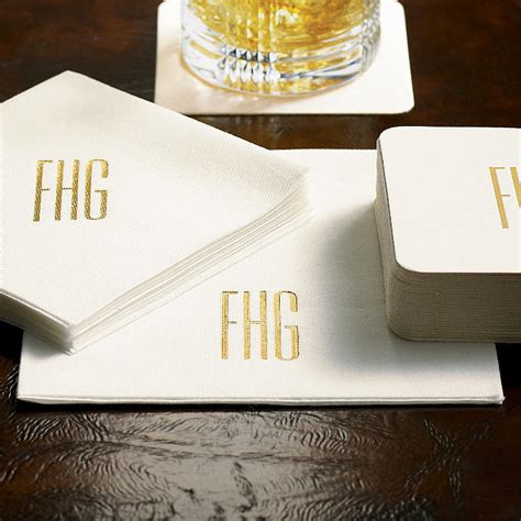 Monogrammed Luncheon Napkins | Frontgate