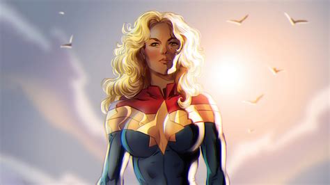 Download Carol Danvers Comic Captain Marvel Hd Wallpaper