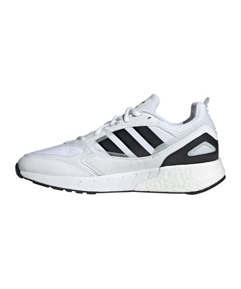 Adidas Originals Zx K Boost Weiss Schwarz Lifestyle Freizeitschuh