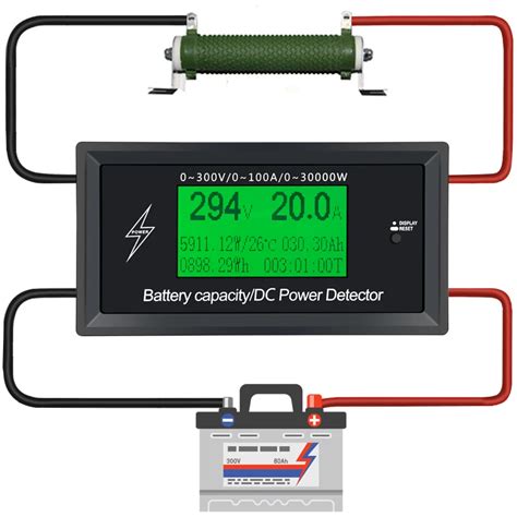 Car Battery Testers Digital Dc Voltmeter Ammeter Voltage Meter Capacity