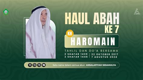 Live Haul Abah KH Haromain Ke 7 Tahlil Dan Do A Bersama 07 Agustus