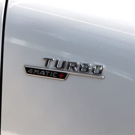 Oem Turbo Matic Plus Amg Fender Emblem Badge Chrome Mercedes Gle