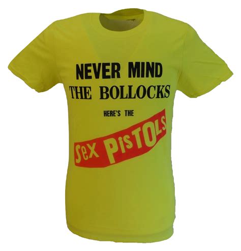 Mens Yellow Official Sex Pistols NMTB T Shirt EBay