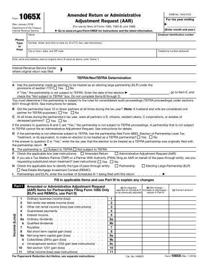 10 1065 X Form Free To Edit Download And Print Cocodoc