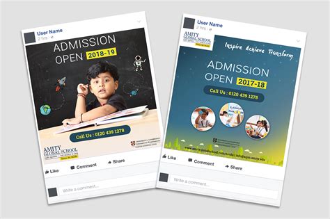 Amity Global School Noida | Admission Campaign 2018 on Behance