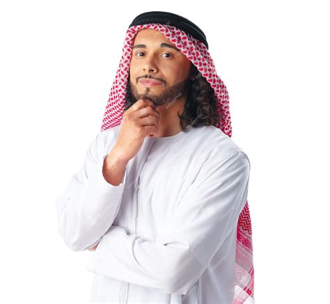 Premium Photo Portrait Of A Young Arab Man Wearing Middleeastern